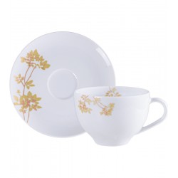 Xícara 250ml Chá Amarilis Em Porcelana Tramontina
